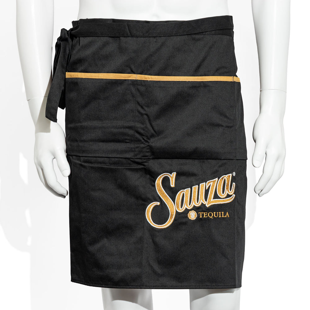 Sauza Tequila Bistro Apron, Black with Gold Accents