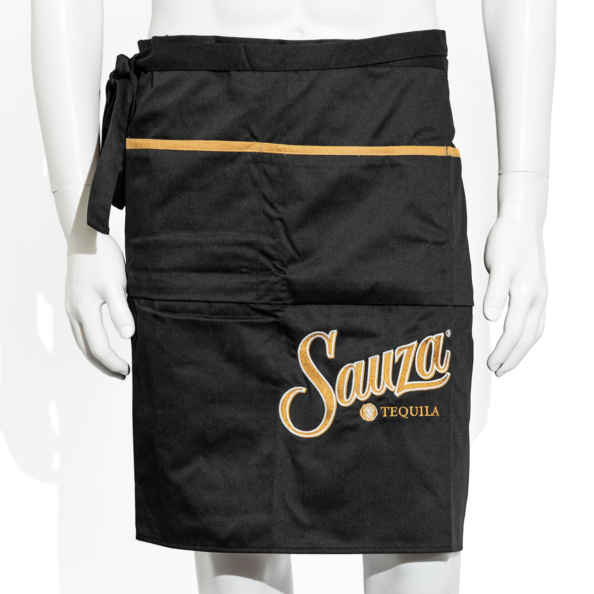 Sauza Tequila Bistro Apron, Black with Gold Accents