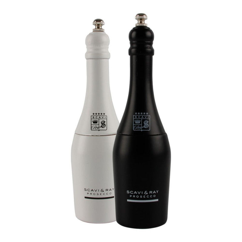 Scavi & Ray Real Wood Salt and Pepper Mill in Bottle Design Set
