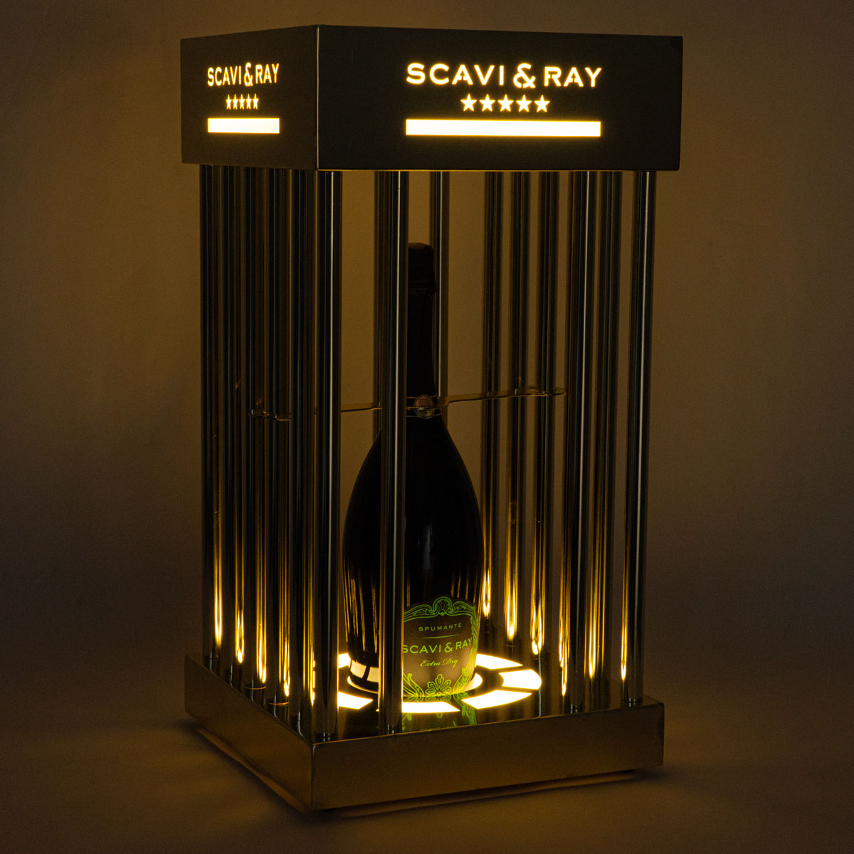 Scavi Ray Glorifier Luminated LED Bottle Presenter Cage Bottle Cage MBG – View 6