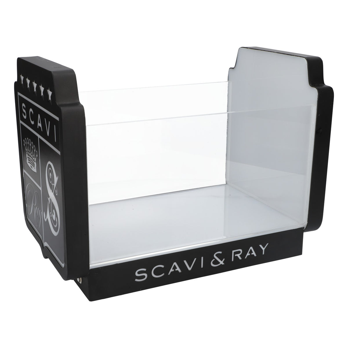Scavi & Ray LED Champagne Cooler Bottle Cooler Battery incl. Power Supply Ice Bucket Illuminata Black Transparent – View 2