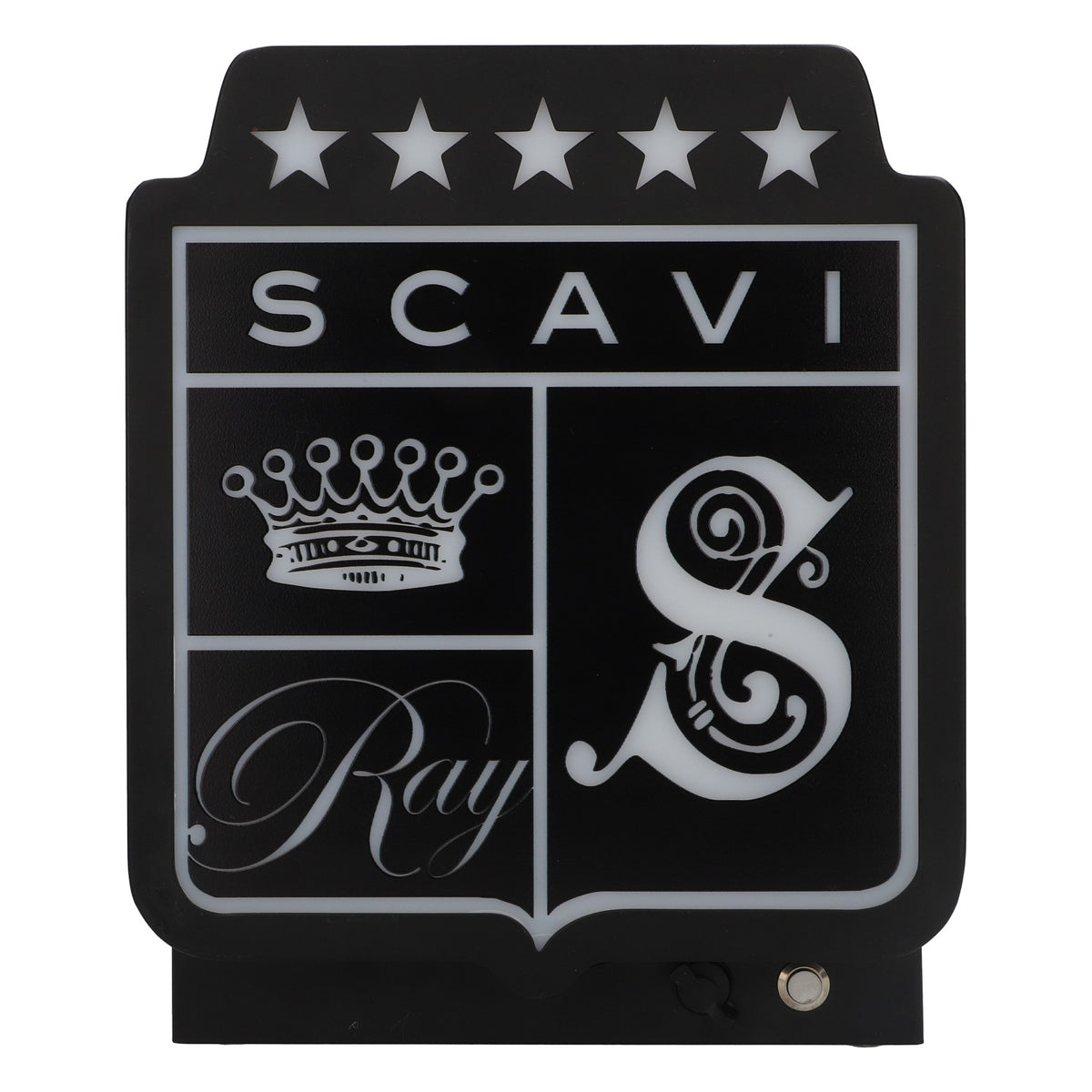 Scavi & Ray LED Champagne Cooler Bottle Cooler Battery incl. Power Supply Ice Bucket Illuminata Black Transparent – View 3
