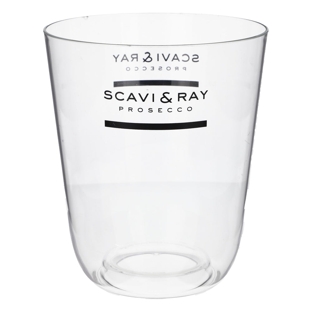 Scavi & Ray Champagne Bottle Cooler with Ice Cube Tray (No LED), New, Plastic Cooler