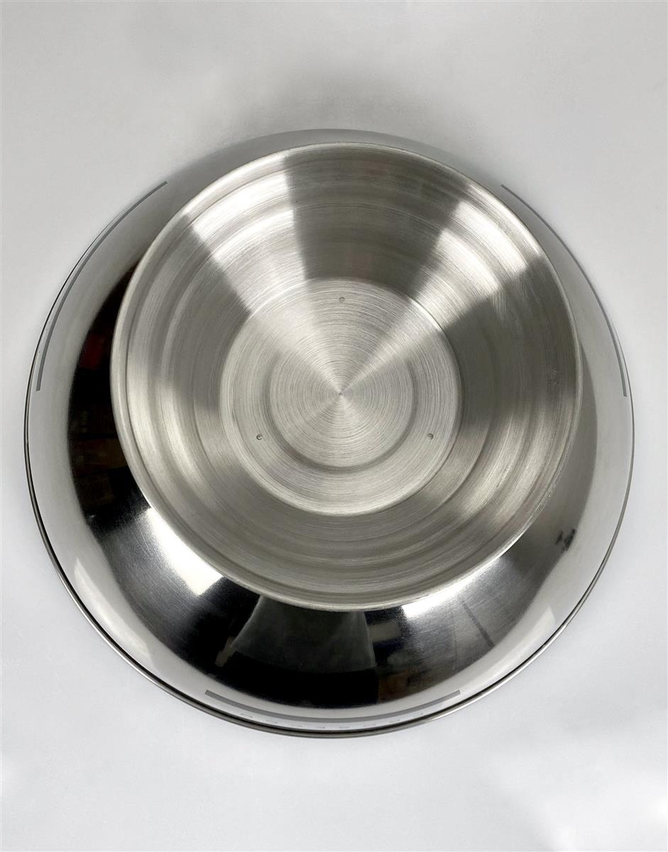 Scavi & Ray Sparkling Wine Cooler Metal Bowl Tub Ice Box Ice Cubes Bottles Silver Cool – View 5