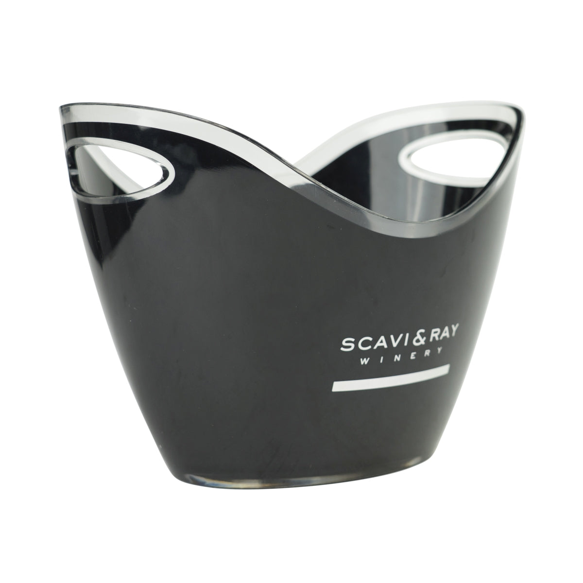 Scavi & Ray Sparkling Wine Cooler Single Matt Black Small Used Ice Cubes Bottles – View 2