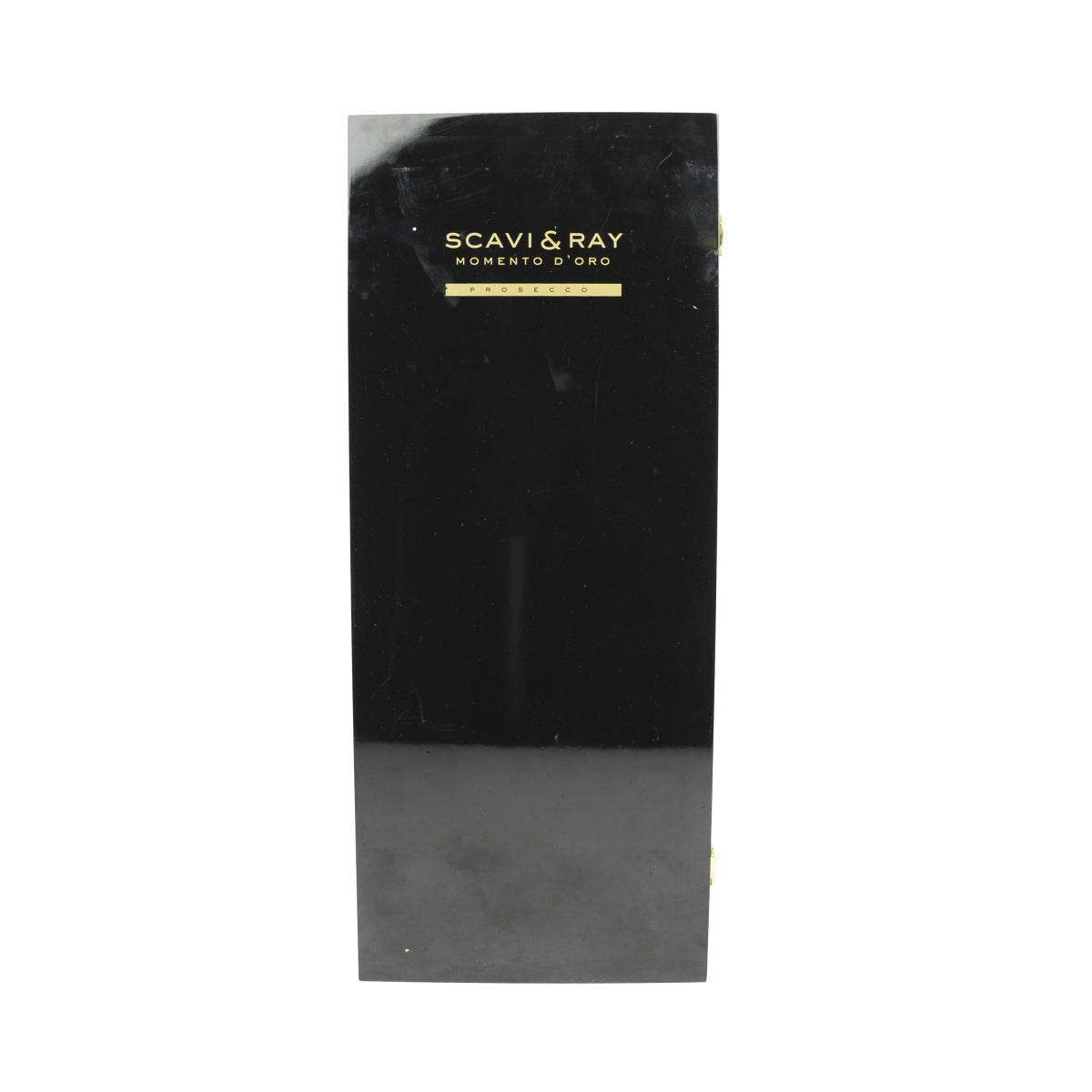 Scavi & Ray sparkling wine EMPTY bottle Magnum 1.5l gold, piano lacquer box black