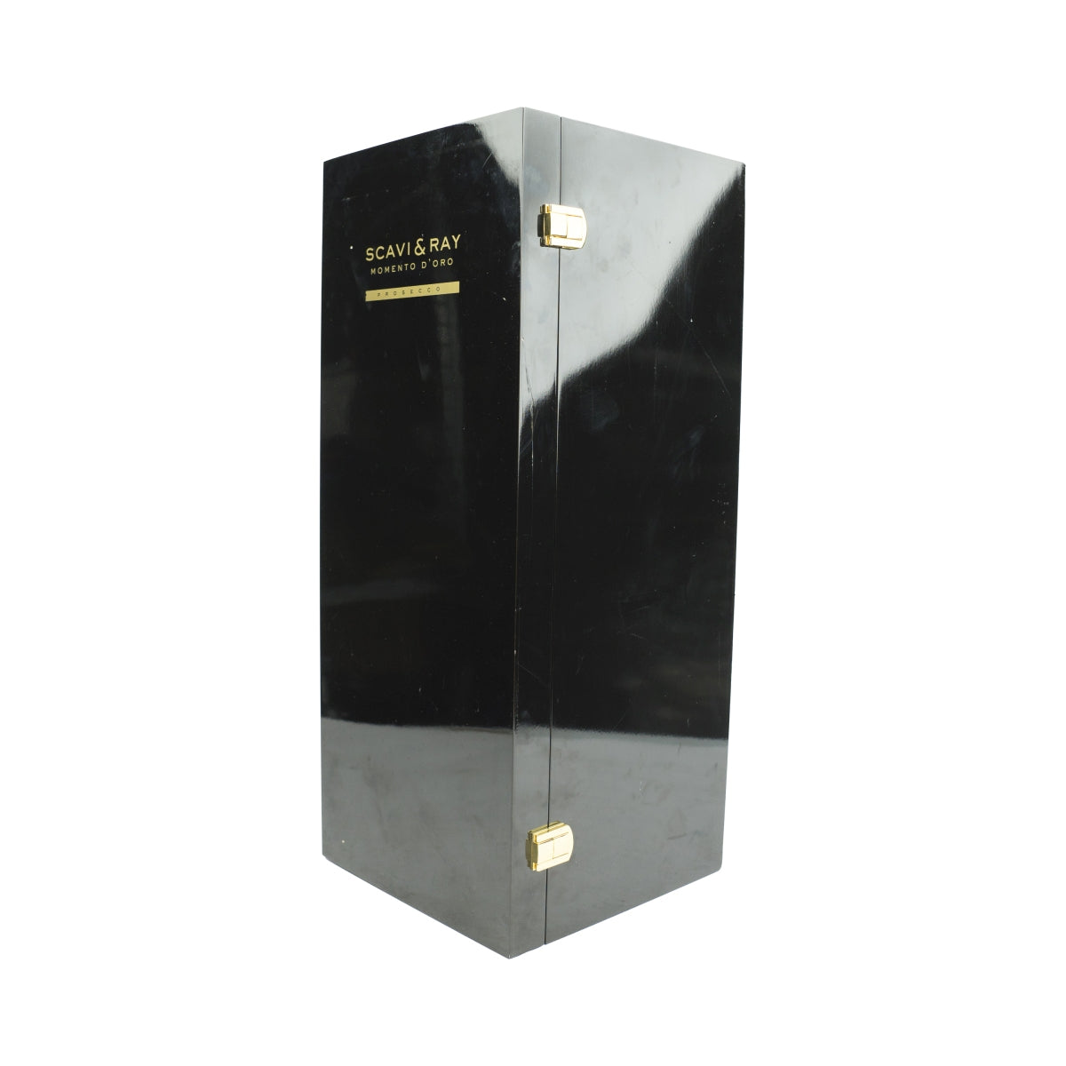 Scavi & Ray sparkling wine EMPTY bottle Magnum 1.5l gold, piano lacquer box black – View 3
