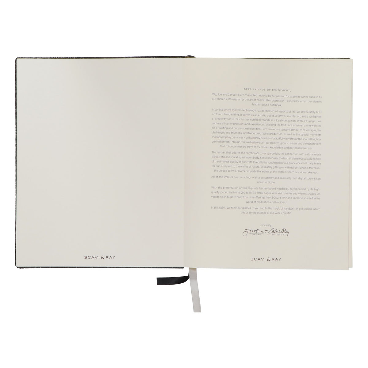Scavi & Ray Sparkling Wine Notebook Guest Book Wedding Decoration Friendship Book Signature Book Black – View 6