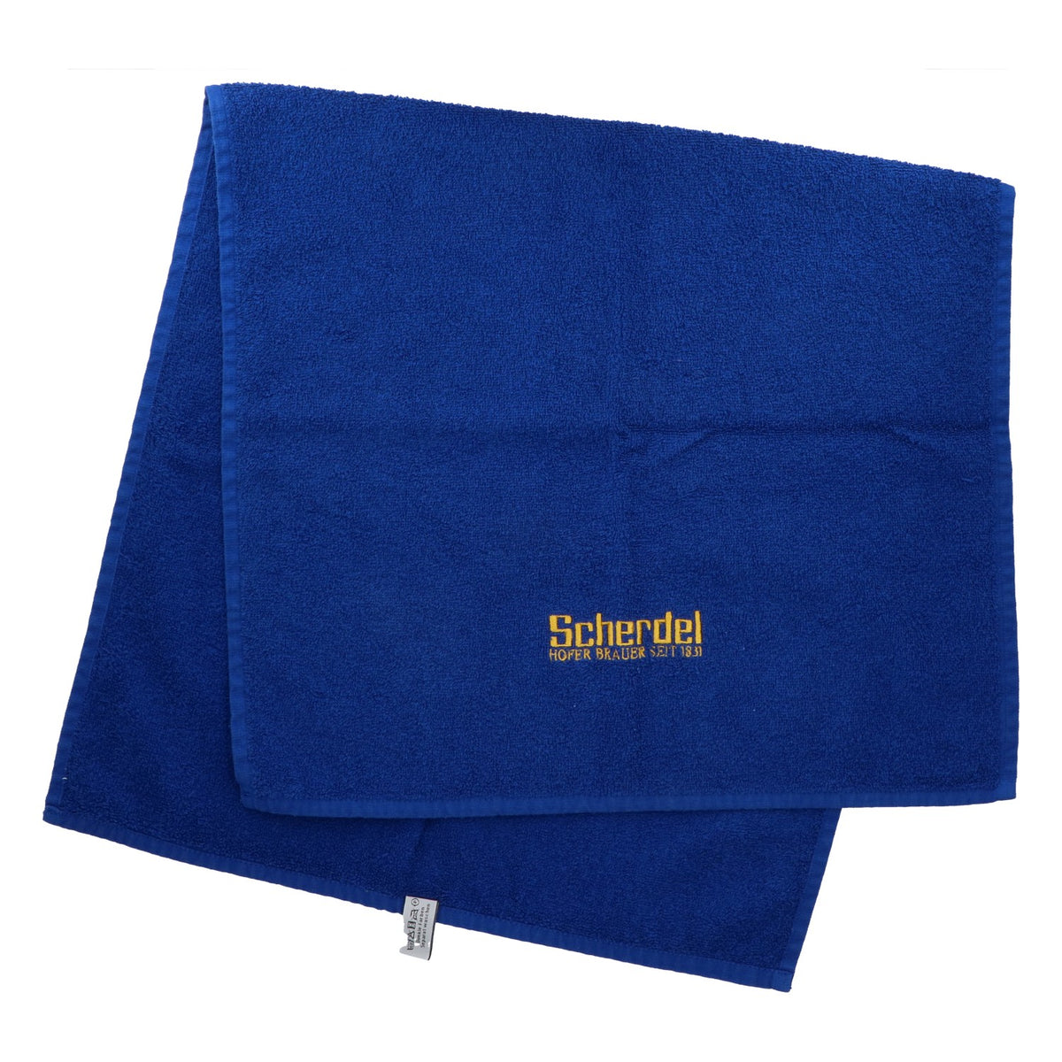 Scherdel Beer Towel Bartowel Bar Towel Blue 92x48 with Logo
