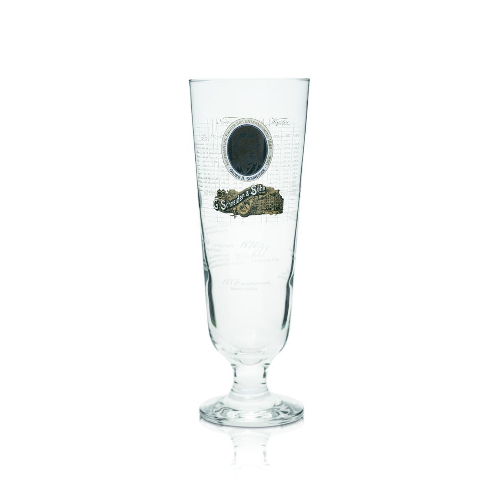 Schneider Weisse beer glass 0.5l special edition Georg II brewery glasses