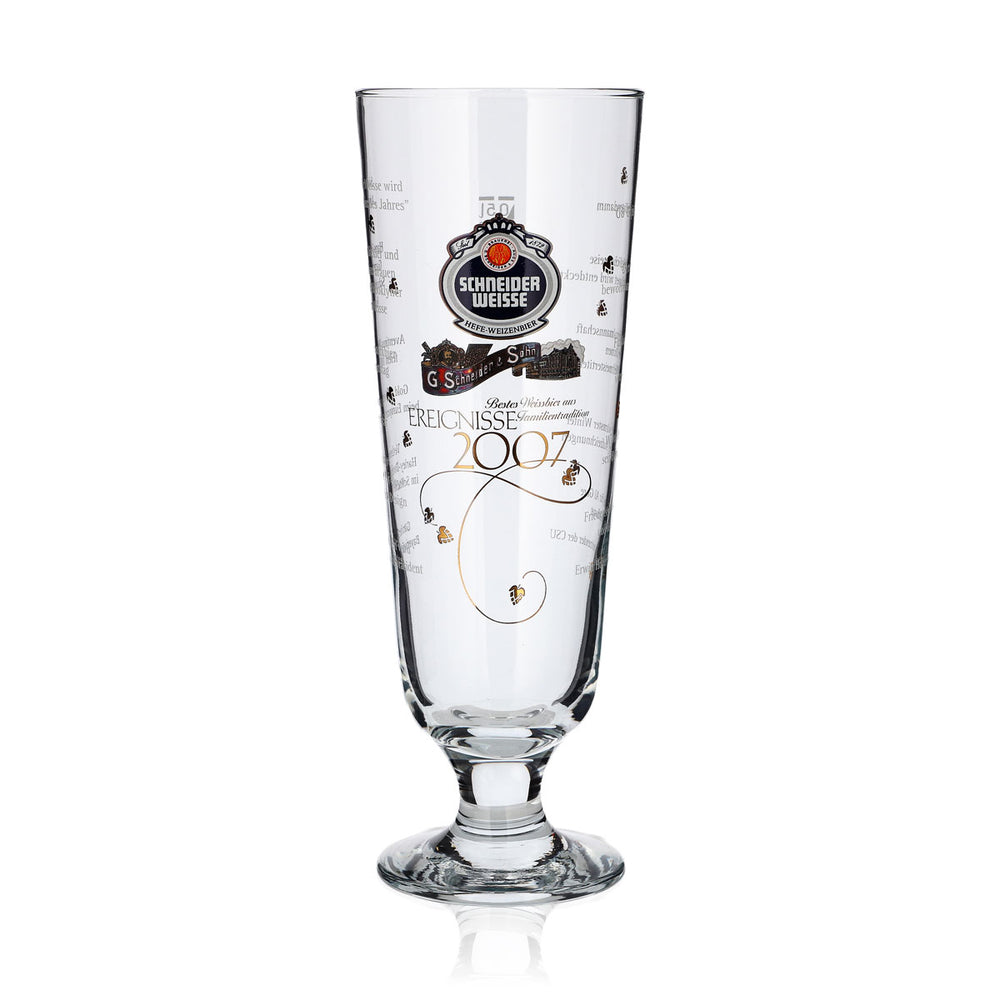 Schneider Weisse Glass 0.5l Antique Cup Events 2007 Edition Collector's Glasses