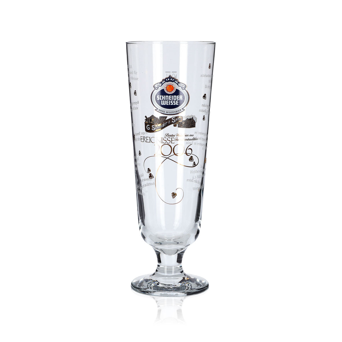 Schneider Weisse Glass 0.5l Antique Cup Glasses Special Edition Events 2006