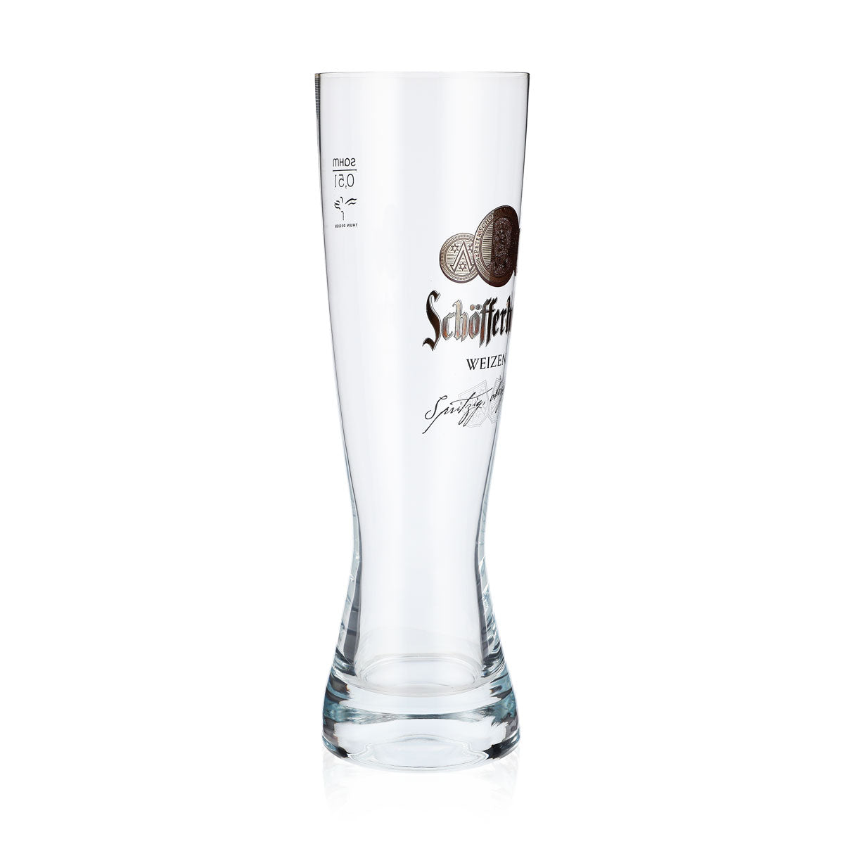 Schöfferhofer Beer Glass Wheat Beer Glasses 0.5l Goblet Platinum Logo Sahm – View 2