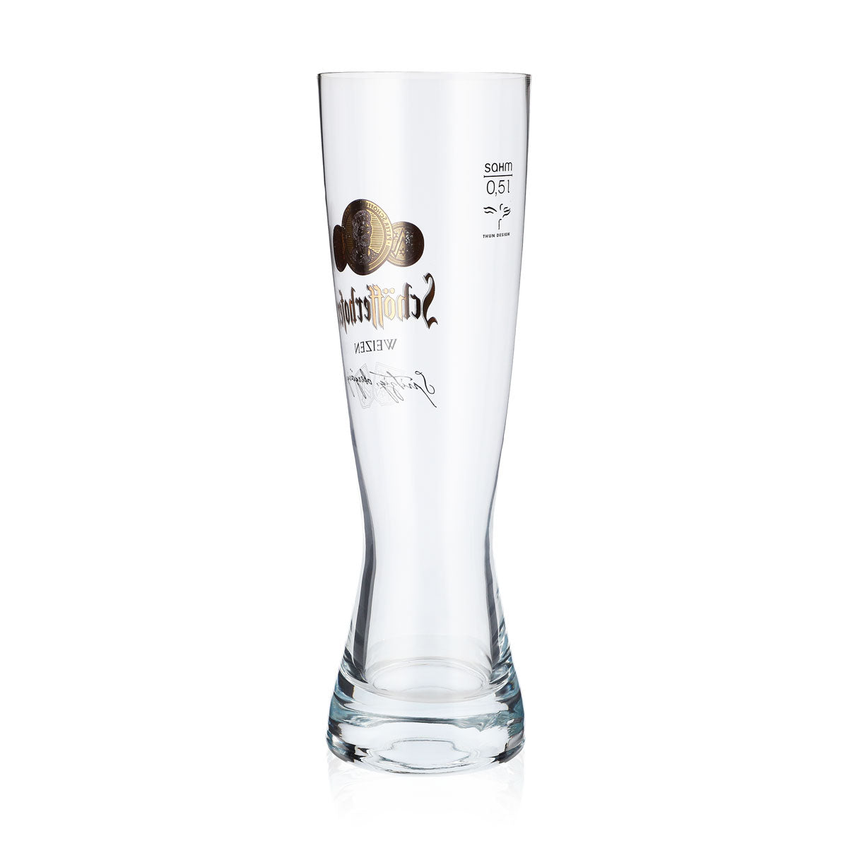 Schöfferhofer Beer Glass Wheat Beer Glasses 0.5l Goblet Platinum Logo Sahm – View 3