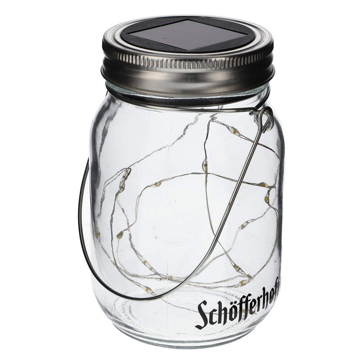 Schöfferhofer LED Solar Balcony Light Table Lamp Pendant Light Preserving Jar