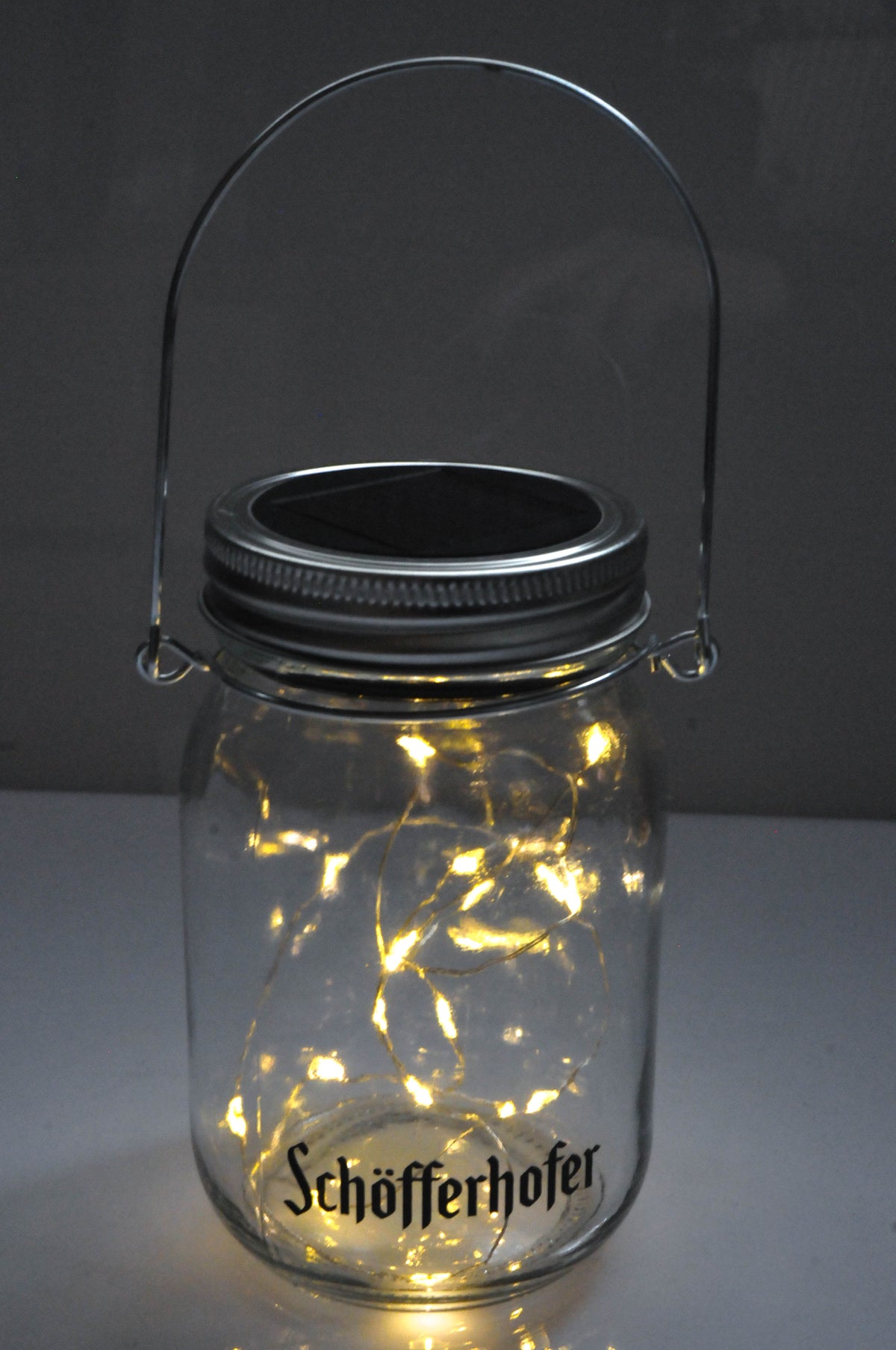 Schöfferhofer LED Solar Balcony Light Table Lamp Pendant Light Preserving Jar – View 5