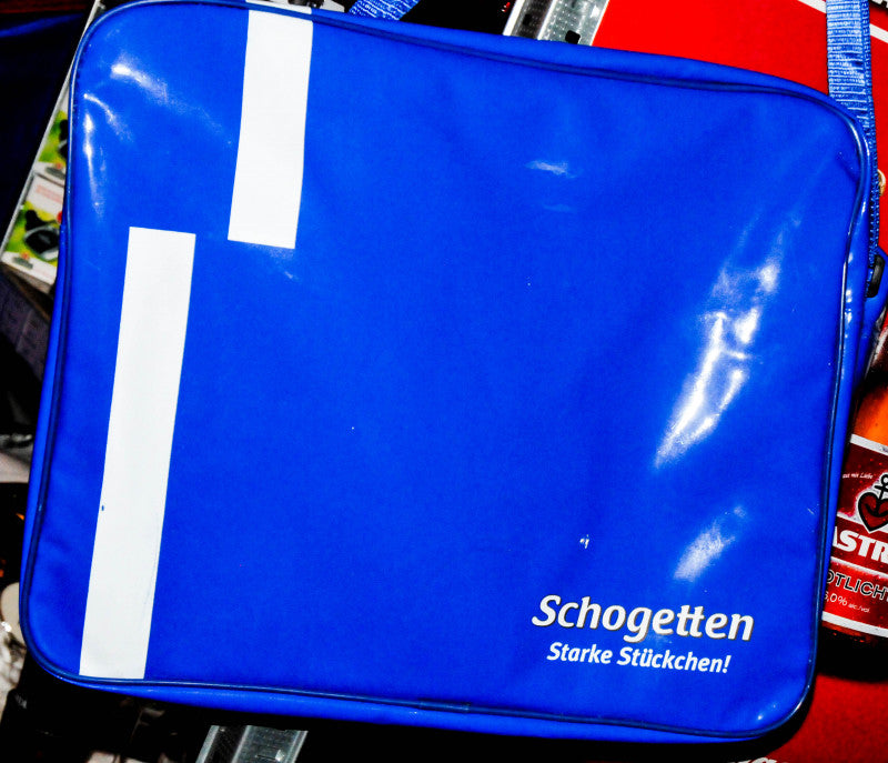 Schogetten Chocolate Patent Leather Bag Shoulder Bag Blue
