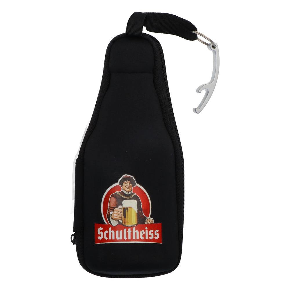 Schultheiss Lager Beer Bottle Cooler 0.33l Neoprene with Bottle Opener