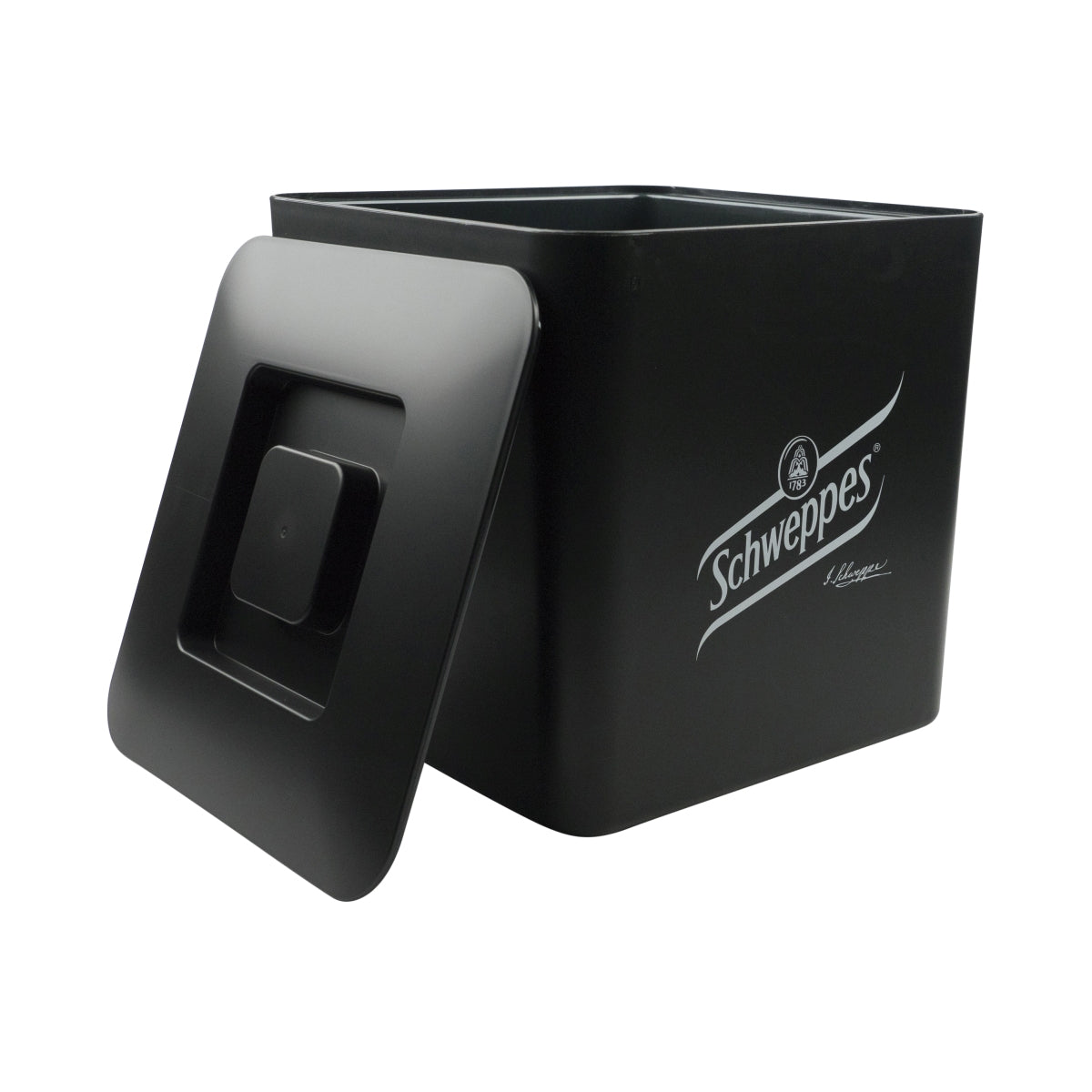 Schweppes Cooler Ice Cube Box 10L Lid Cooler Ice Bucket Bottles Drinks – View 2