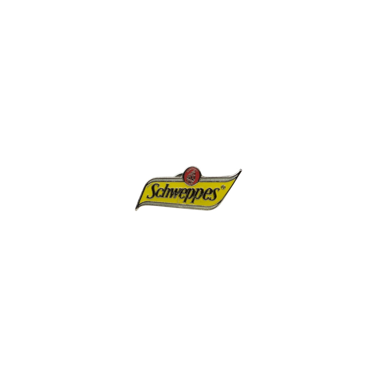 Schweppes Lemonade Pin Logo Reverse Pin Badge Enamel Decoration