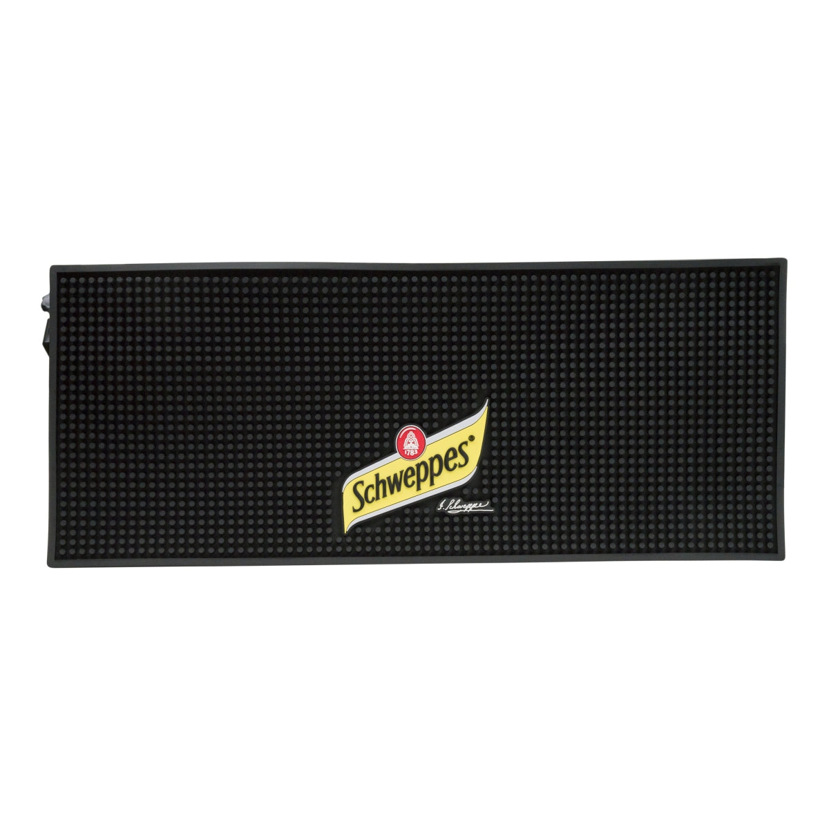 Schweppes Soft Drink Bar Mat Drip Mat Bar Accessories XL Black 60x25