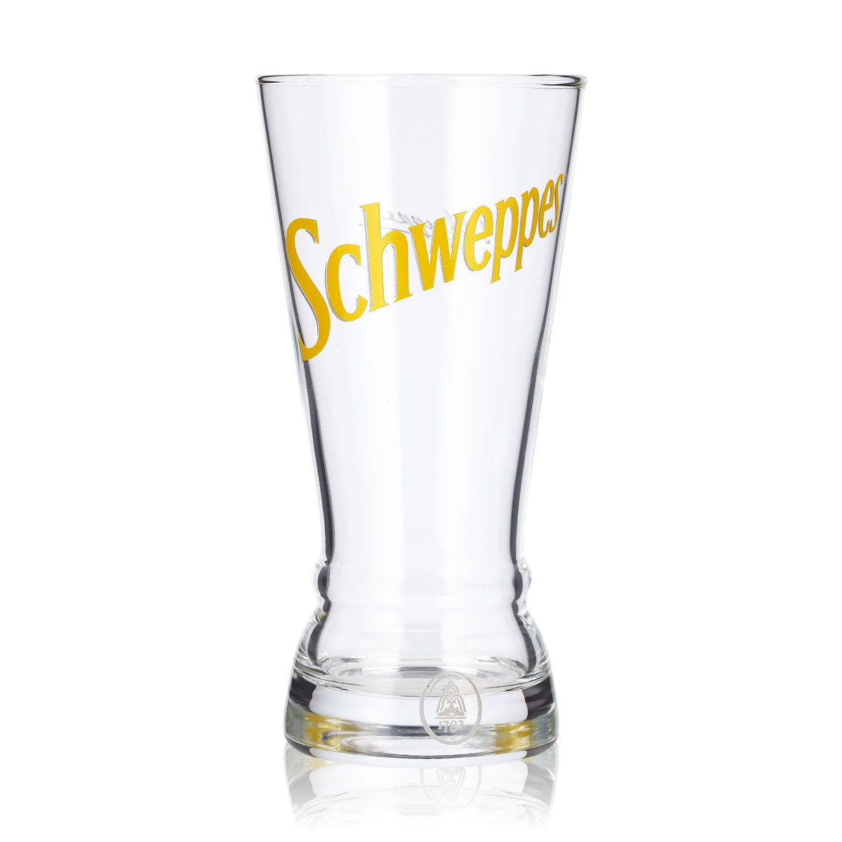 Schweppes Soft Drink Glass 0.3 L Cup with Old Yellow Logo