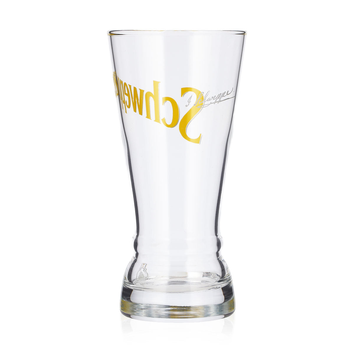 Schweppes Soft Drink Glass 0.3 L Cup with Old Yellow Logo – View 3