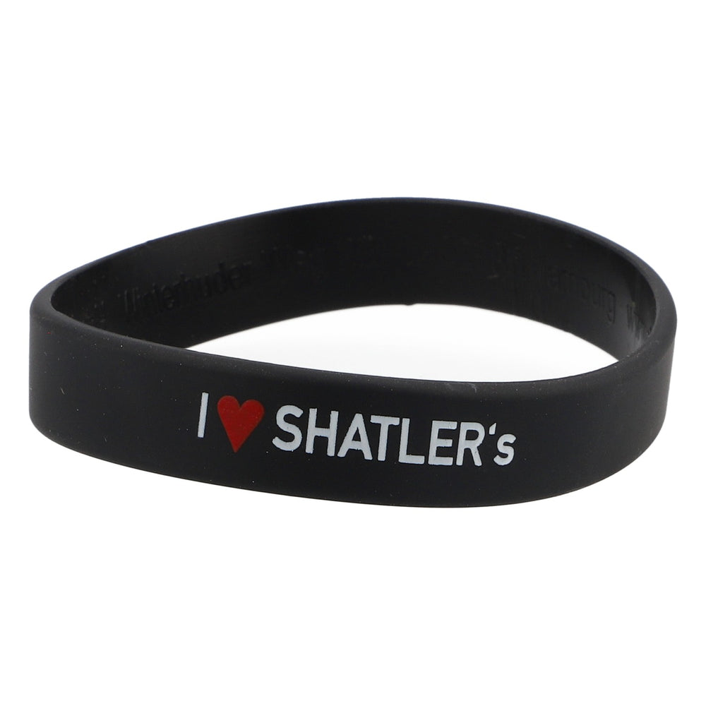 Shatler's bracelet Friendship bracelet Rubber Black "I <3 Shalter's"