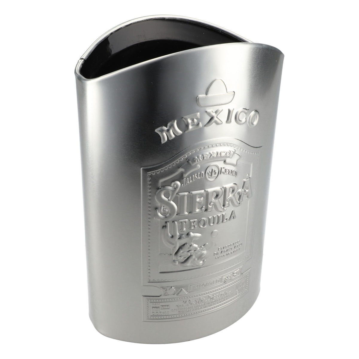 Sierra Tequila bottle cooler bottle holder silver drinks cooler insulated box