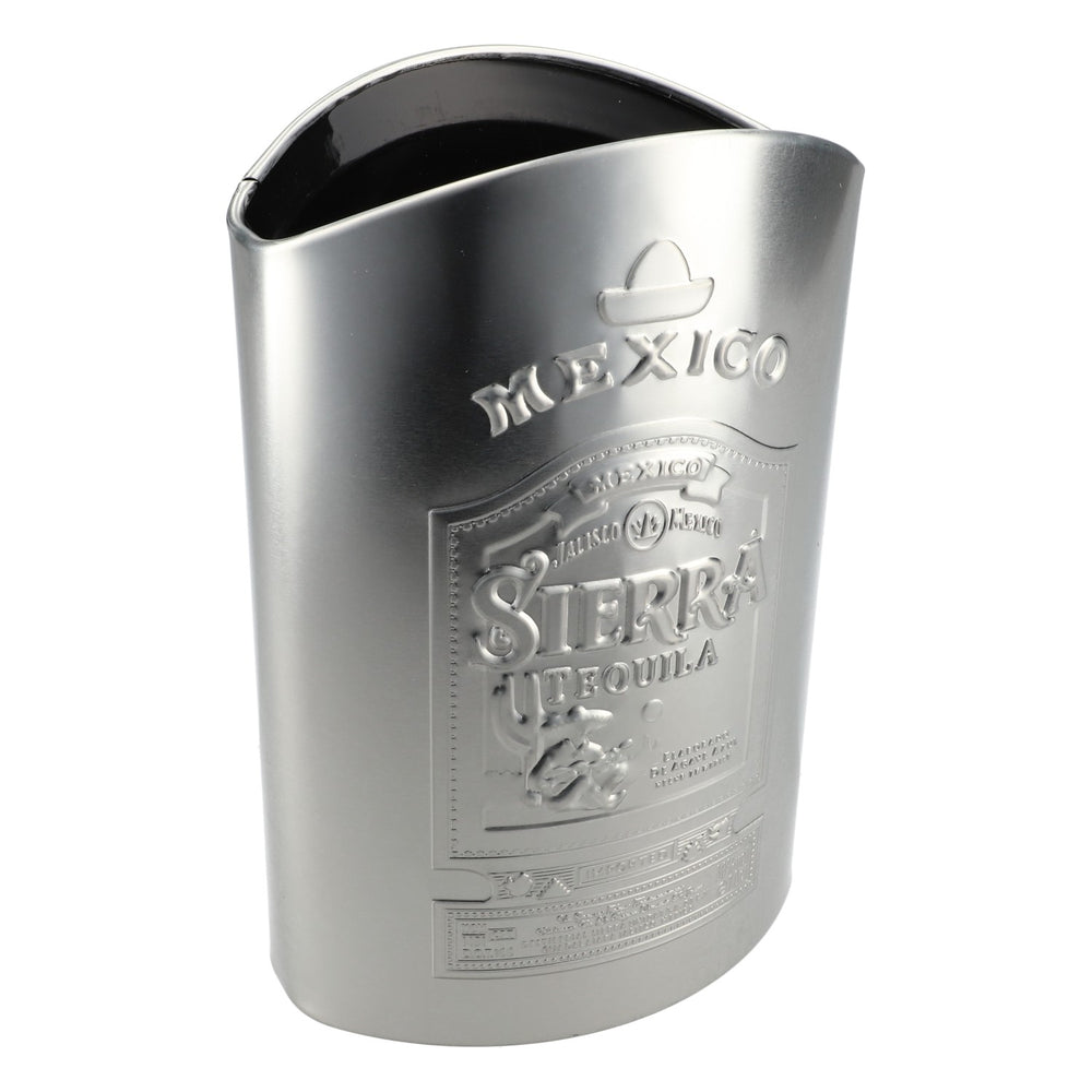 Sierra Tequila bottle cooler bottle holder silver drinks cooler insulated box
