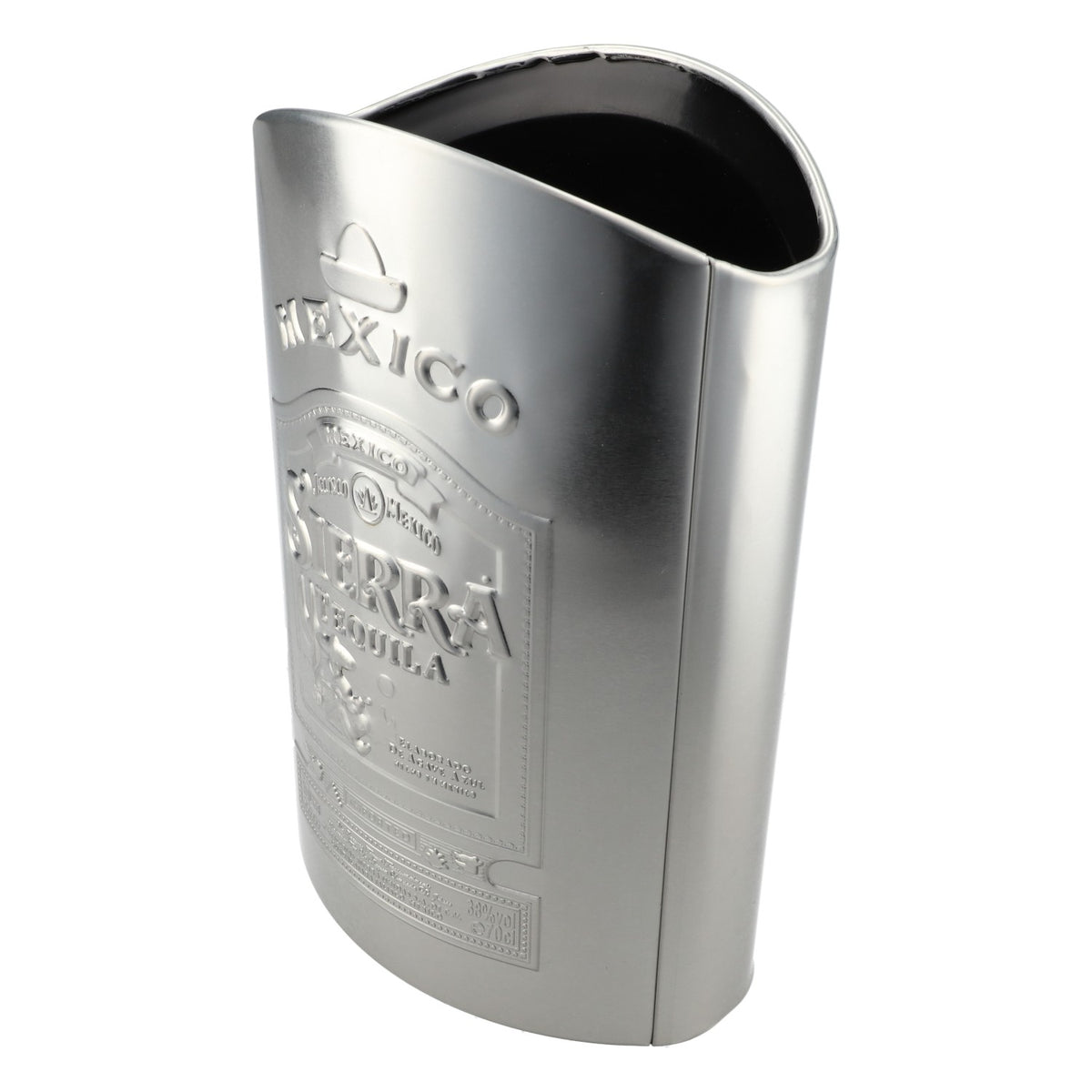 Sierra Tequila bottle cooler bottle holder silver drinks cooler insulated box – View 2