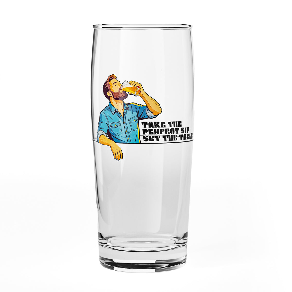Sipply Beer Glass SETTING THE TABLE Take the Perfect SIP Willibecher 0.5 L - The Fun Social Media Trend – View 2