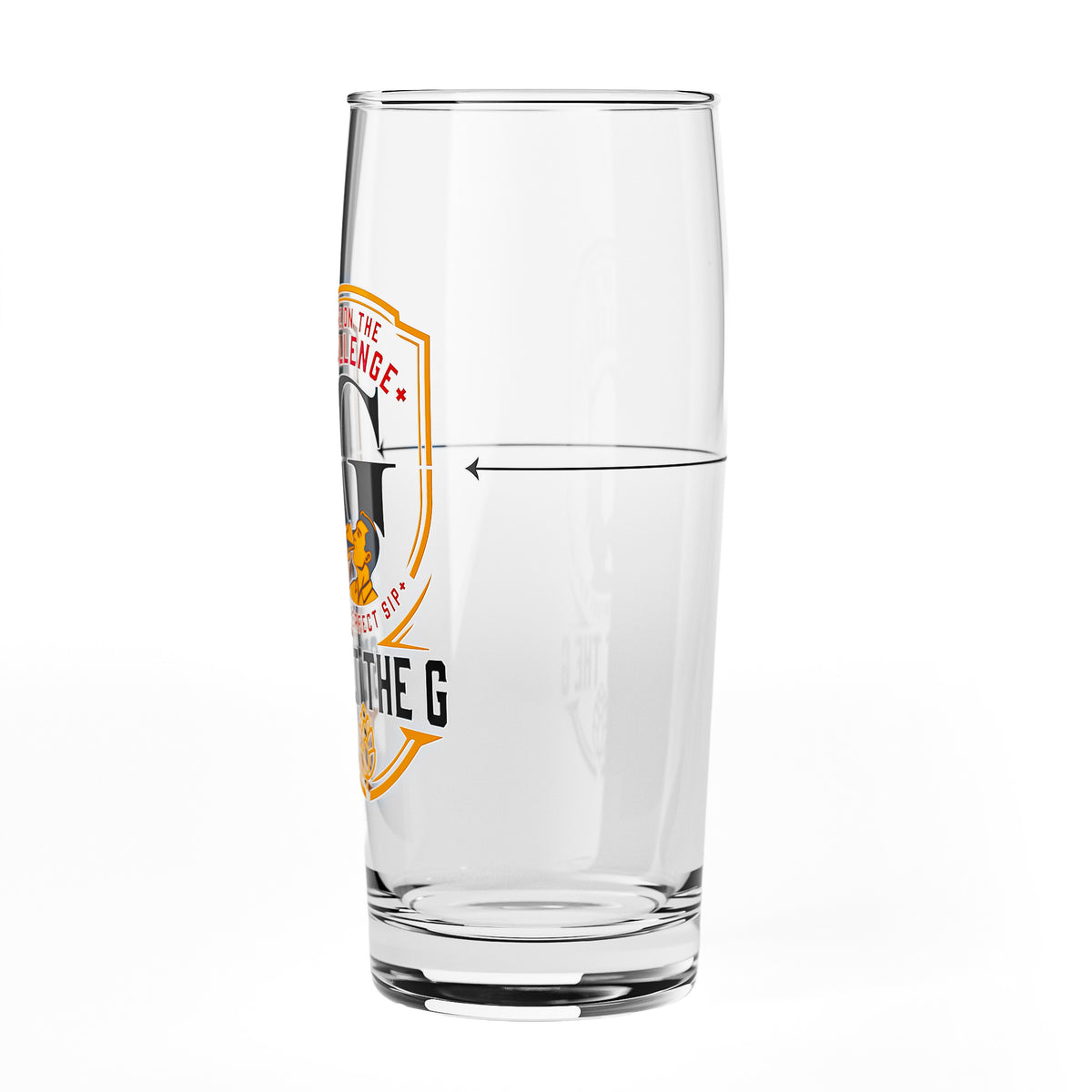 Sipply Beer Glass SPLIT THE G Take on the Challenge Willibecher 0.5 L - The Fun Social Media Trend – View 4