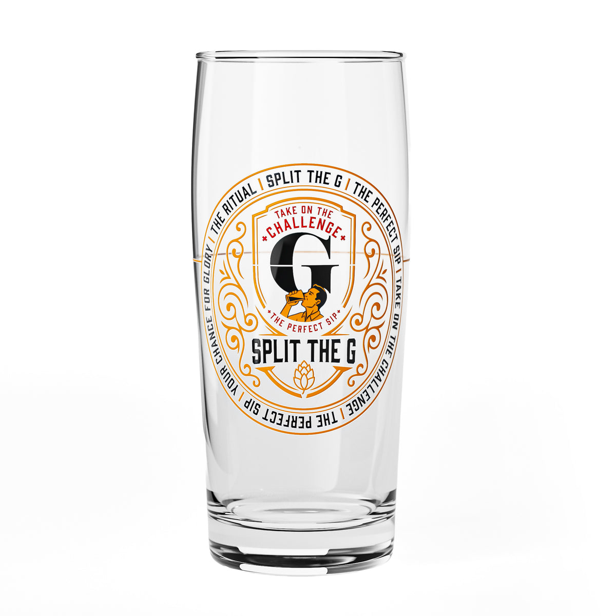 Sipply Beer Glass SPLIT THE G The Perfect SIP Willibecher 0.5 L - The Fun Social Media Trend – View 2
