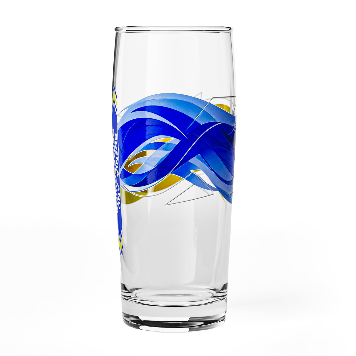 Sipply Willibecher Beer Glass, 0.5 L, Featuring the Flag of Bosnia and Herzegovina – View 6