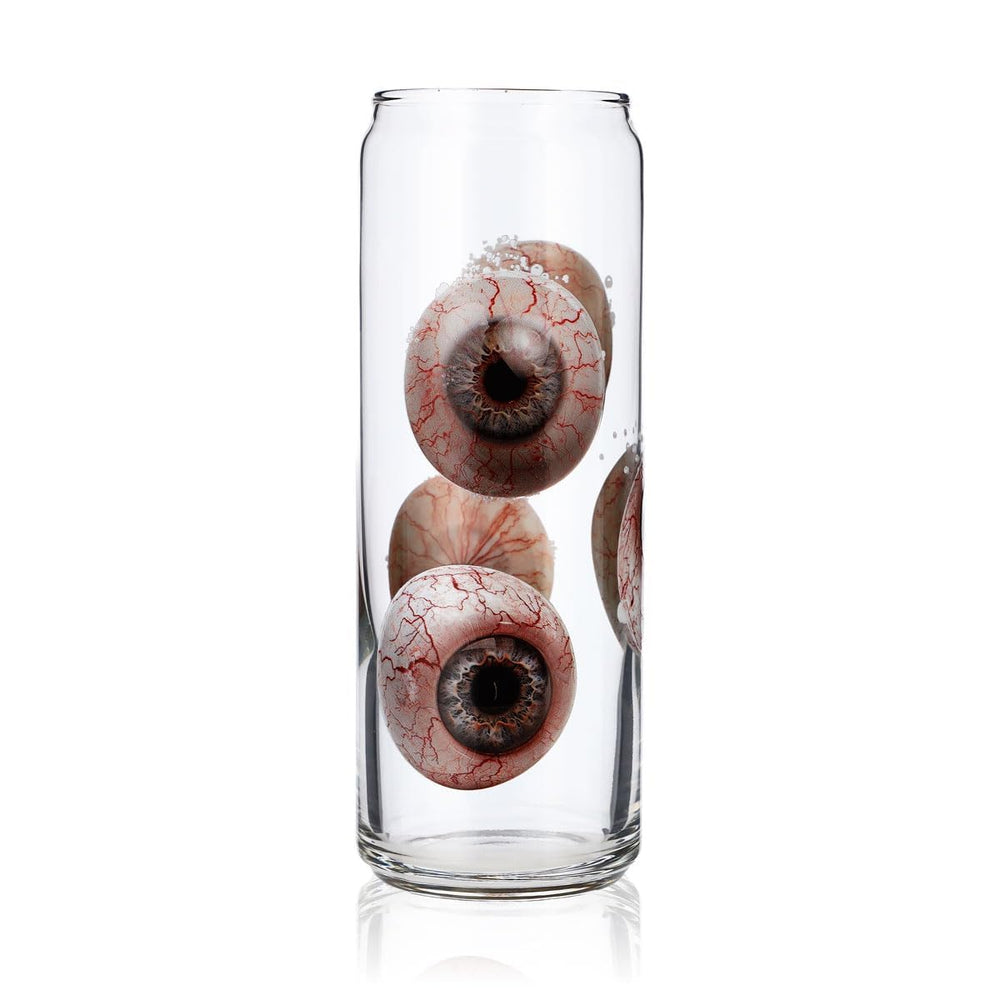 Sipply Drinking Glass with Halloween Eyes Motif as UV Print Can Glass 370ml
