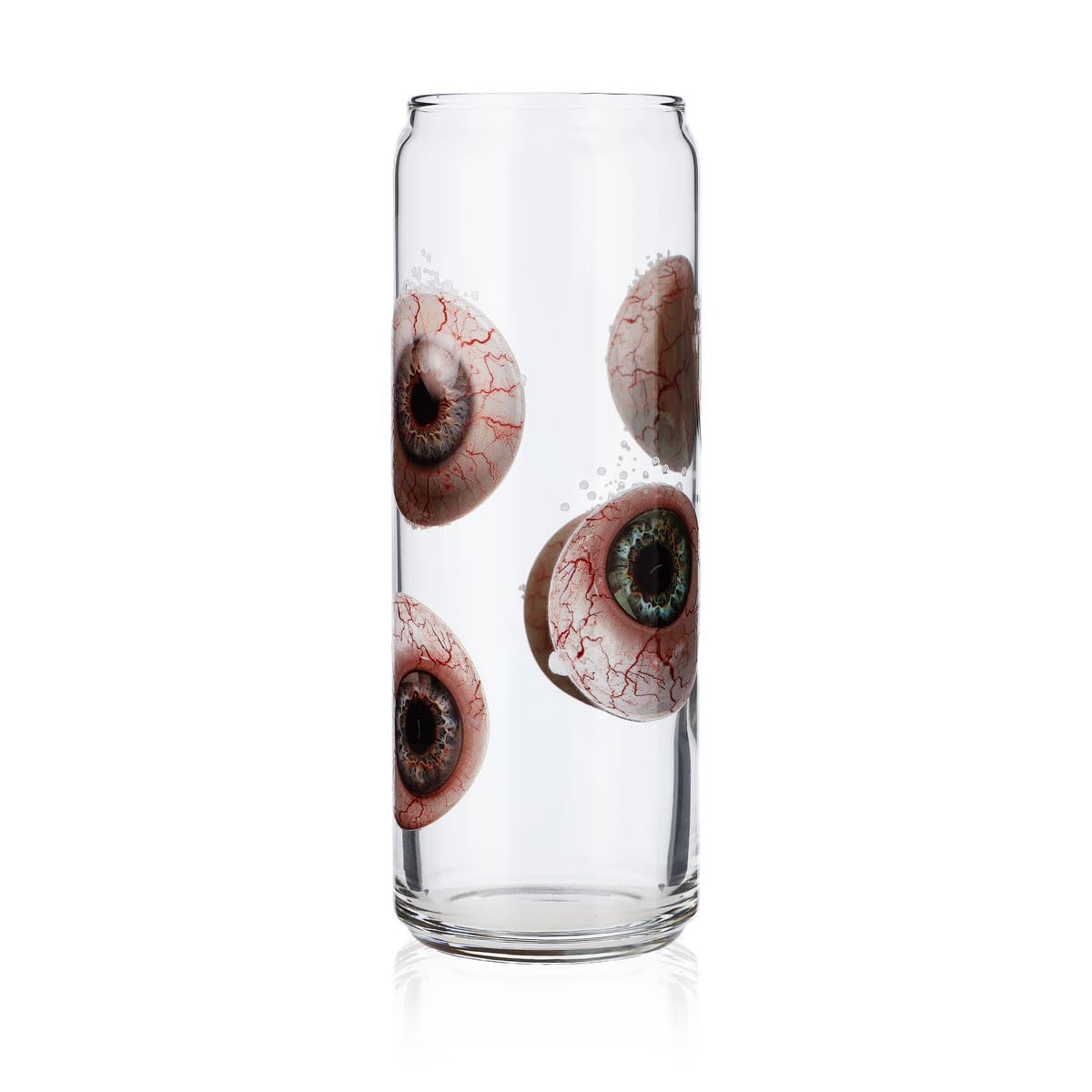 6x Sipply Drinking Glass with Halloween Eyes Motif as UV Print Can Glass 370ml – View 3