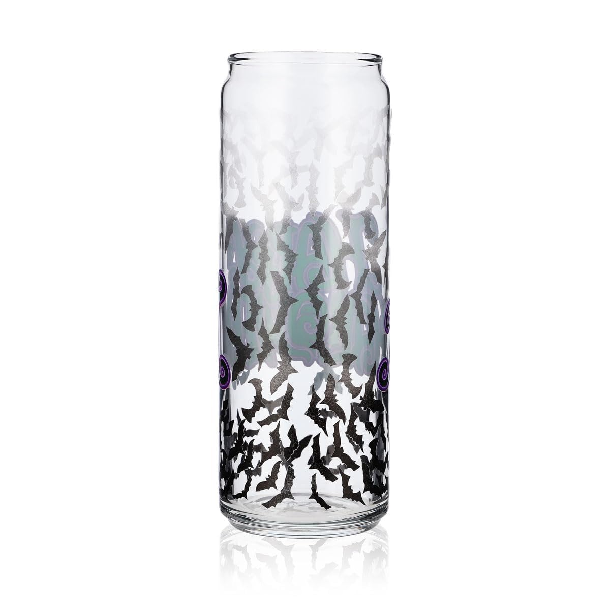 6x Sipply Drinking Glass with Halloween Bat Design as UV Print Can Glass 370ml – View 4