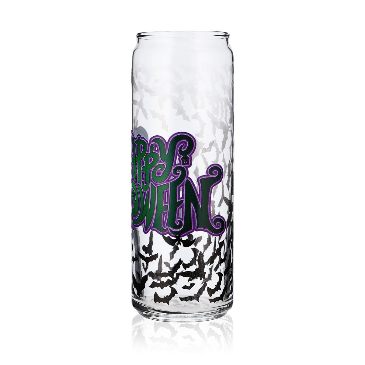 6x Sipply Drinking Glass with Halloween Bat Design as UV Print Can Glass 370ml – View 5