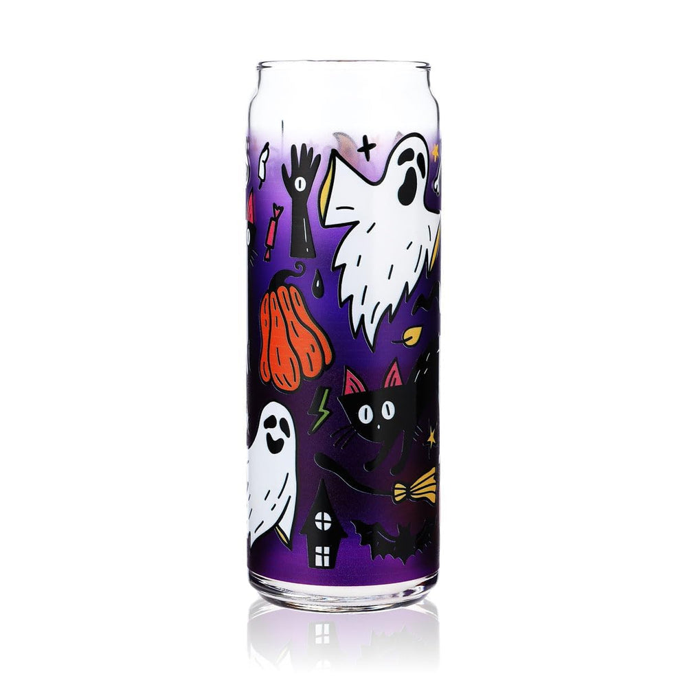 Sipply Drinking Glass with Halloween Motif Spooky as UV Print Can Glass 370ml