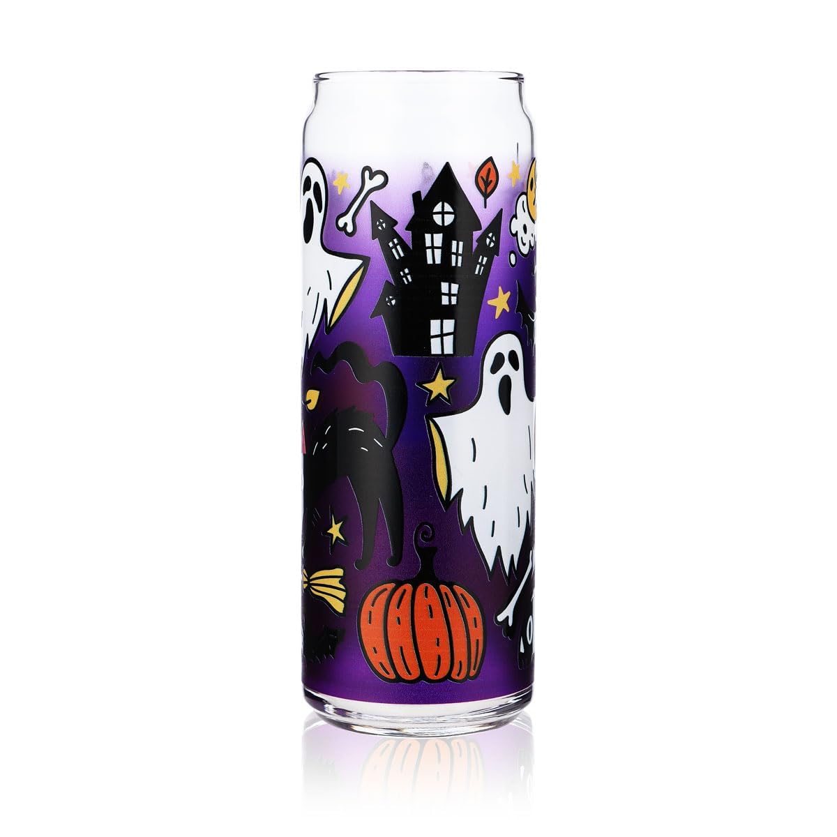 Sipply Drinking Glass with Halloween Motif Spooky as UV Print Can Glass 370ml – View 4