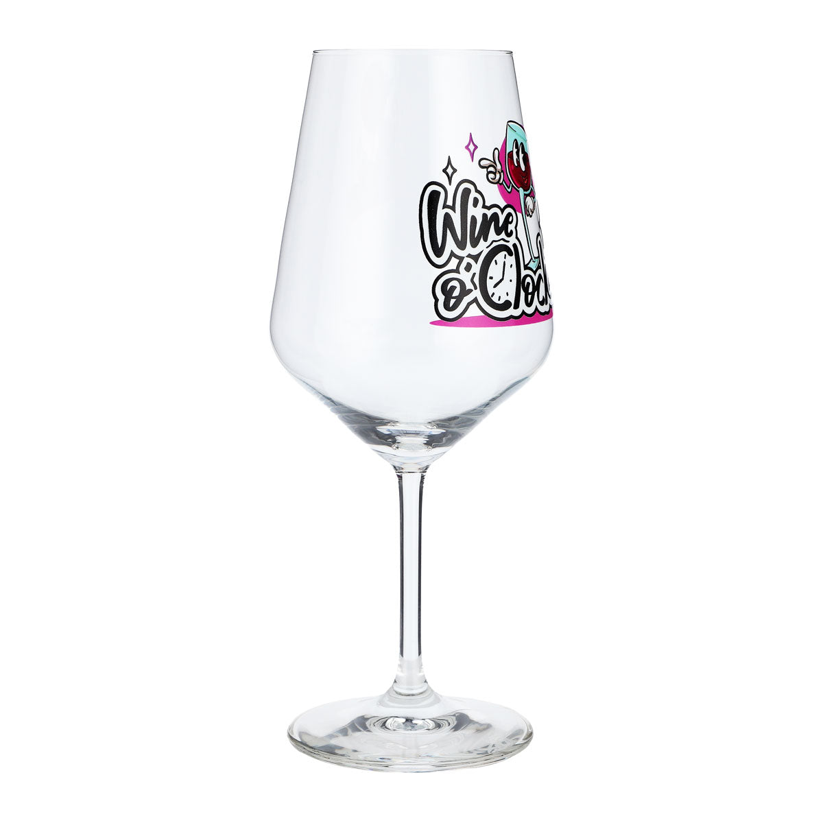 Sipply wine glass with funny saying Wine o'Clock 0.5 l – View 7
