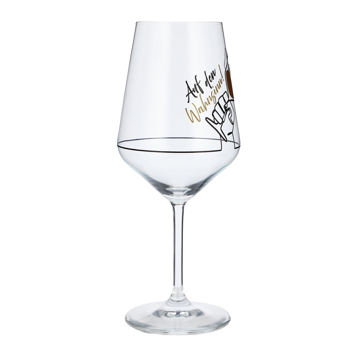 Sipply Wine Glass with the Saying "To Madness!" 0.5 L – View 6