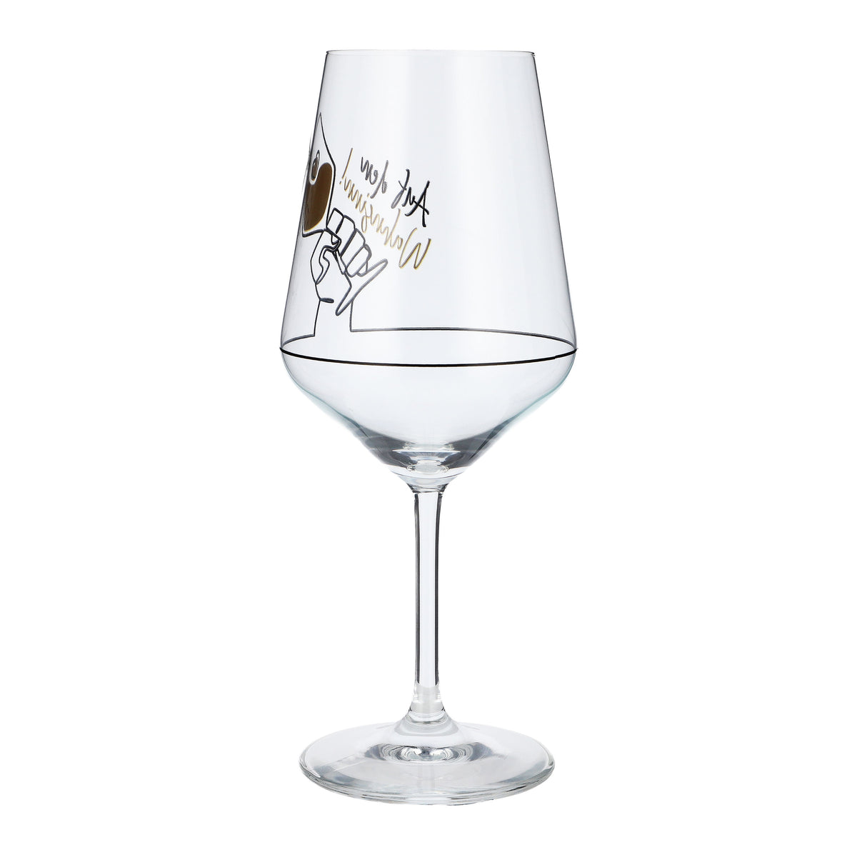 Sipply Wine Glass with the Saying "To Madness!" 0.5 L – View 7