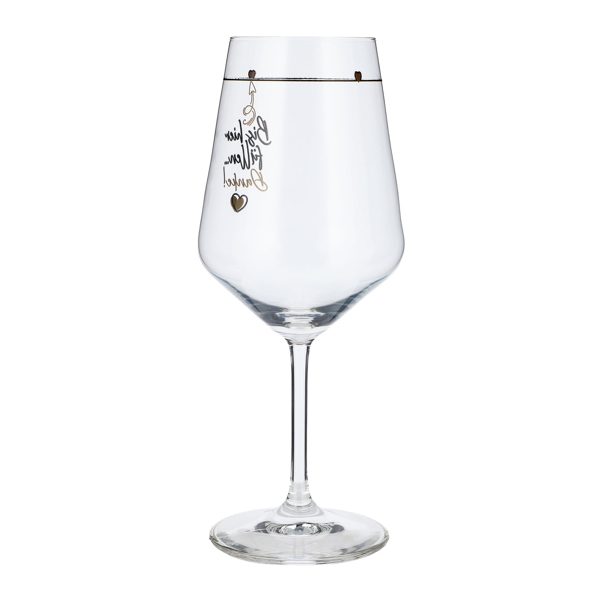 Sipply Wine Glass with Saying: "Fill to here... Thanks!" 0.5 L – View 7