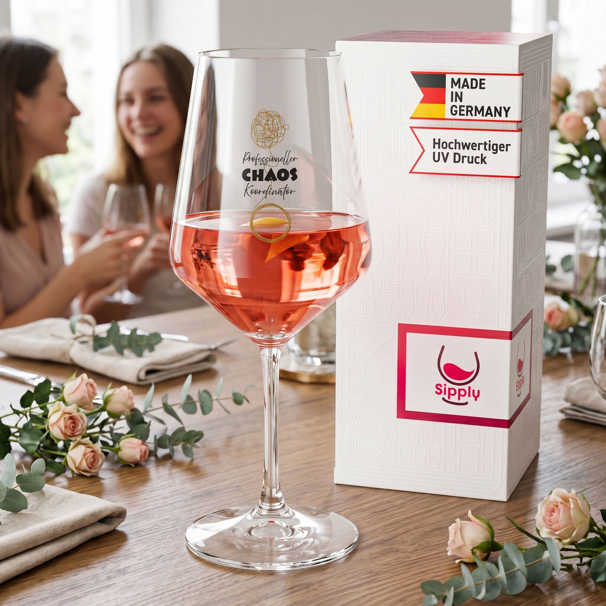 Sipply Wine Glass with "Chaos Coordinator" Saying, 0.5 L – View 3