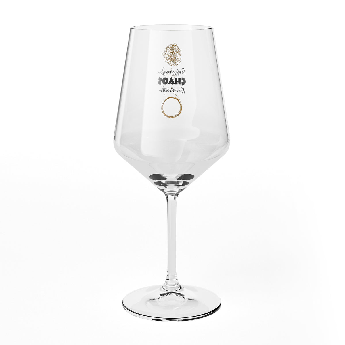 Sipply Wine Glass with "Chaos Coordinator" Saying, 0.5 L – View 8