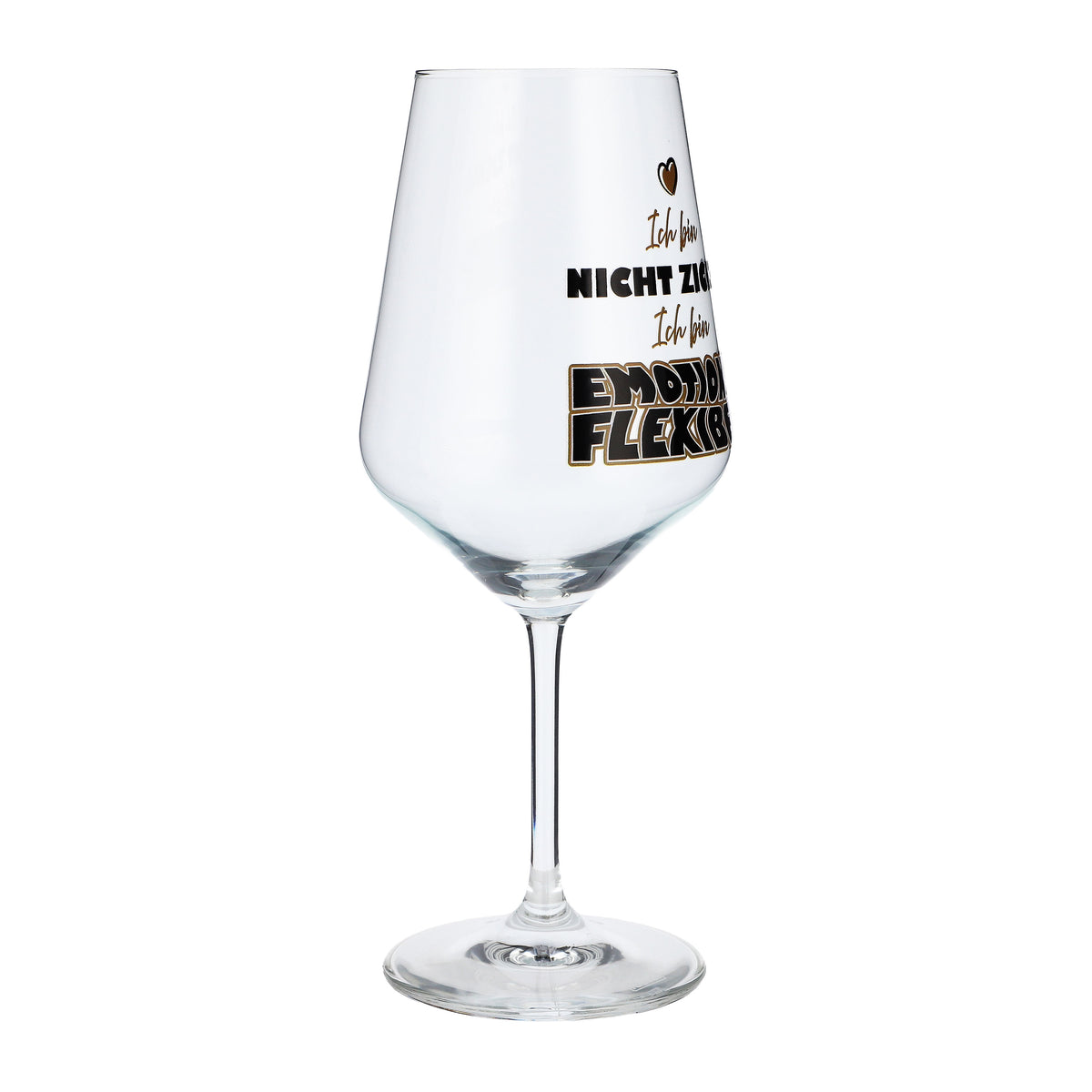 Sipply Wine Glass with "Emotionsflexibel" Saying, 0.5 L – View 6
