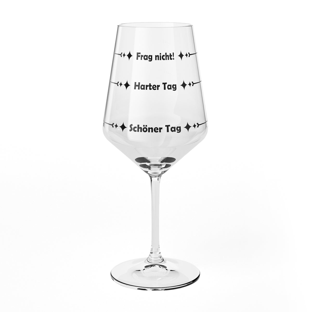 Sipply Wine Glass with Saying "Don't Ask" – "Tough Day, Beautiful Day" V1, 0.5 L – View 2