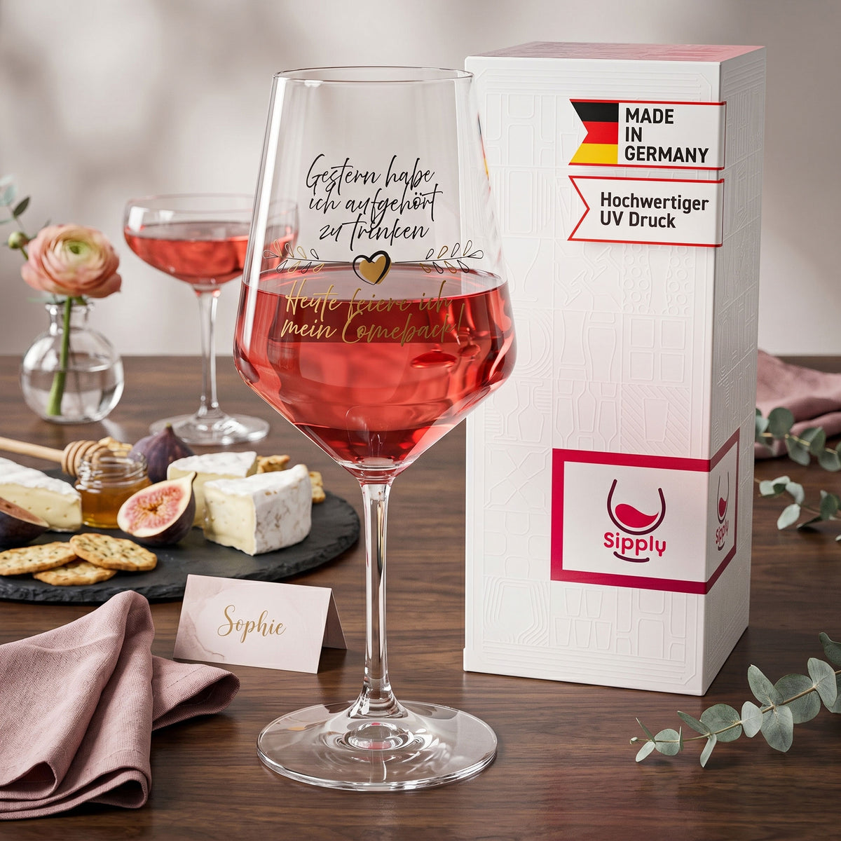 Sipply Wine Glass with "My Comeback!" Saying, 0.5 L – View 3